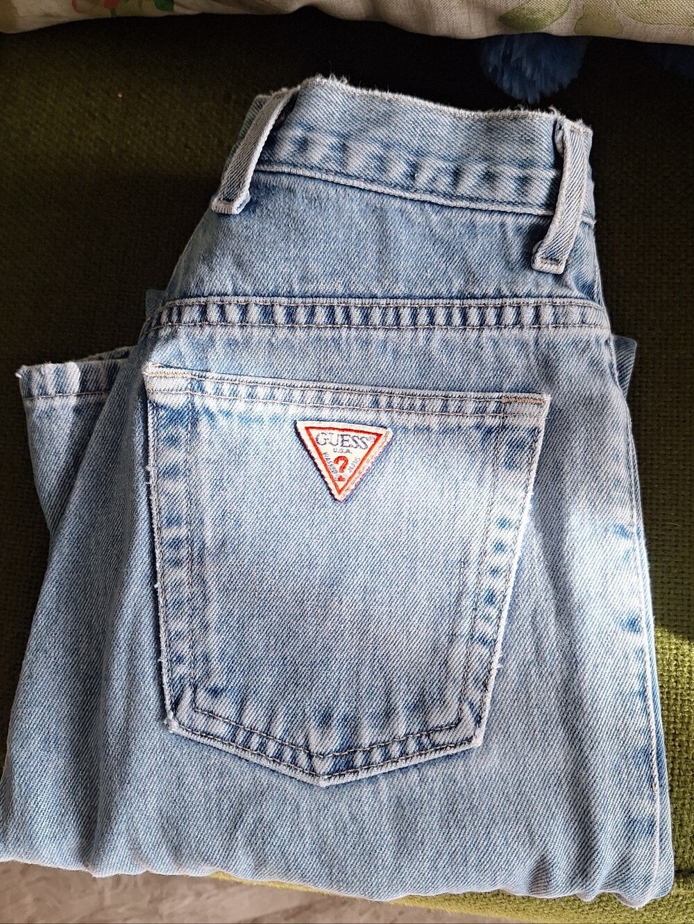 Vintage originalGUESS Light Blue High-Rise Denim Jeans  Size 27 Great Condition
